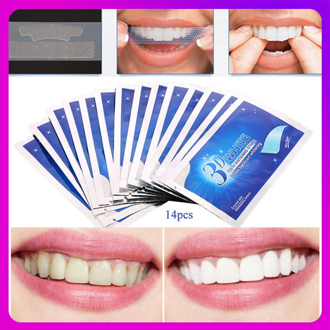 Premium 3D Teeth Whitening Strips - 14-Day Express Kit